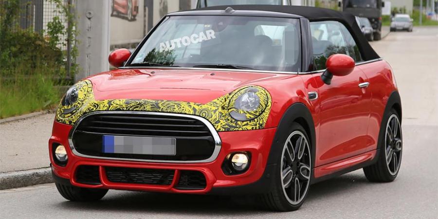 Обновленный кабриолет Mini впервые заметили на тестах
