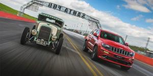 Jeep Grand Cherokee SRT сразился в дрэге с хот-родом