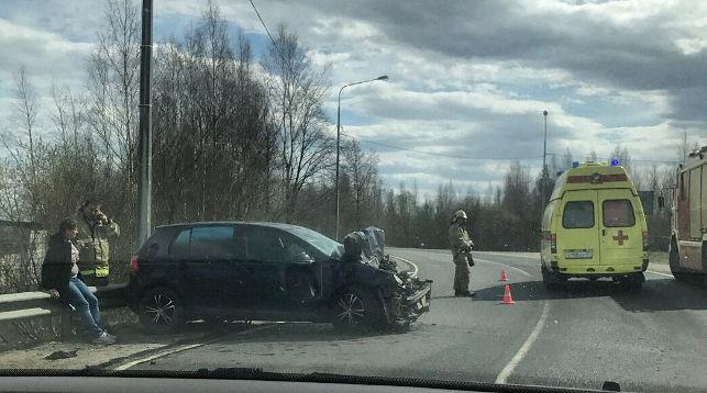 Под Петербургом в ДТП с участием автобуса пострадали десять человек