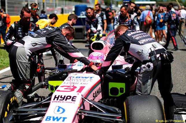 Force India условно оштрафована на 25 тысяч евро