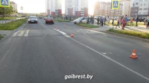 В Пинске на нерегулируемом переходе Audi сбила первоклассницу
