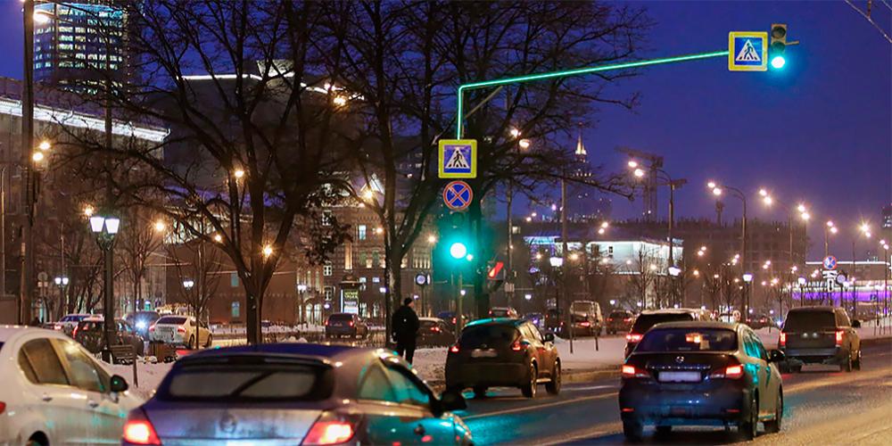 В Москве светофоры получат специальную подсветку