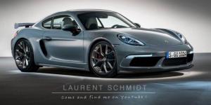 Новый Porsche 718 Cayman GT4 дебютировал на независимом рендере