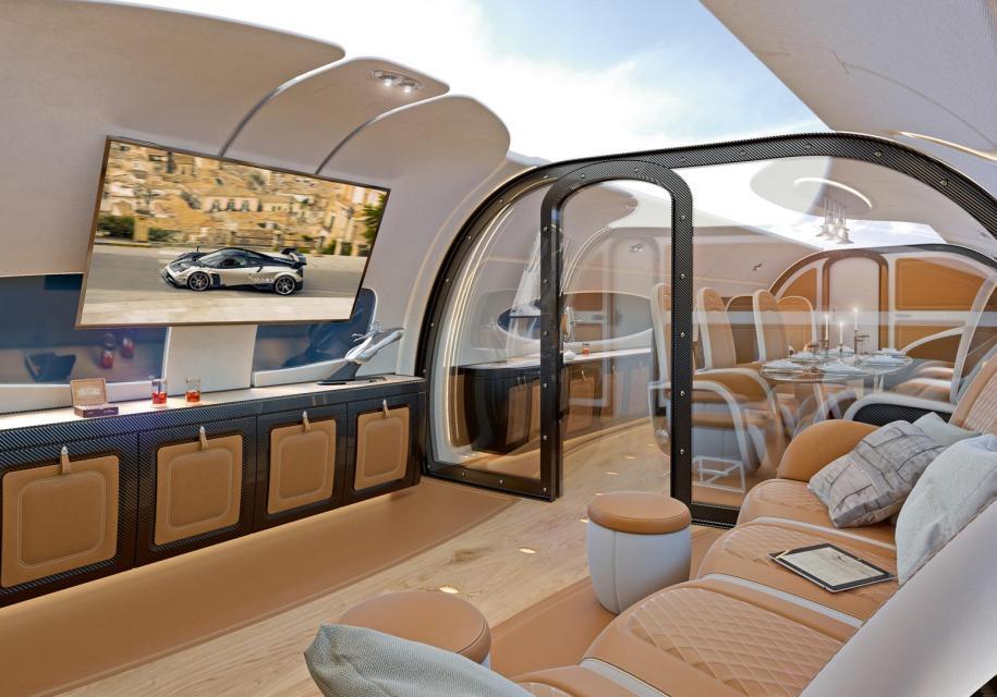 Pagani создала интерьер бизнес-джета