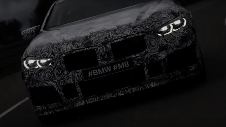 «Заряженное» купе BMW M8 дебютировало на официальном видео