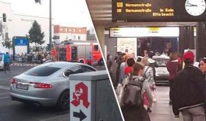 В Берлине автомобиль въехал в пассажиров на станции метро