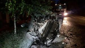 Водитель Toyota Camry уснул за рулем и перевернулся в Алматы