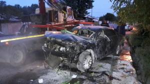 Водитель Toyota Camry уснул за рулем и перевернулся в Алматы