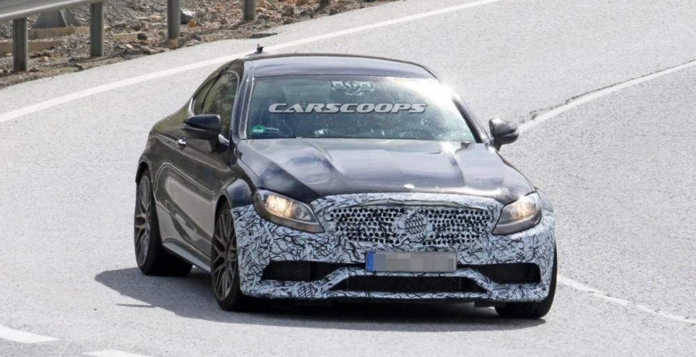 На тестах замечено обновлённое купе Mercedes-AMG C63 Coupe