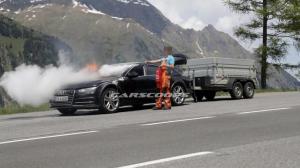 Прототип нового Audi A7 сгорел в австрийских Альпах