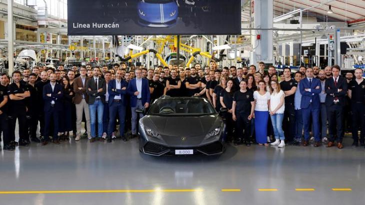 Очередной рекорд Lamborghini: компания выпустила восьмитысячный экземпляр суперкара Huracan