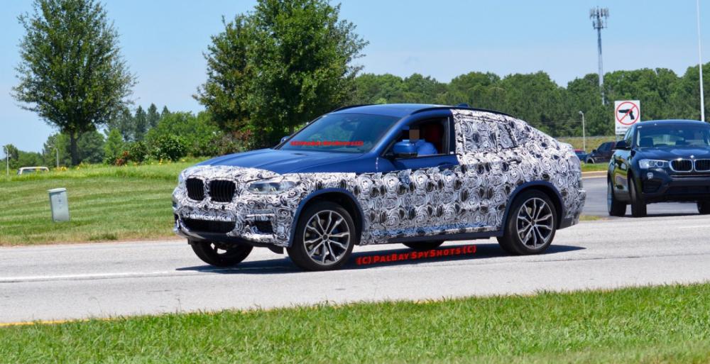 На тестах замечена спортивная версия кросс-купе BMW X4 нового поколения