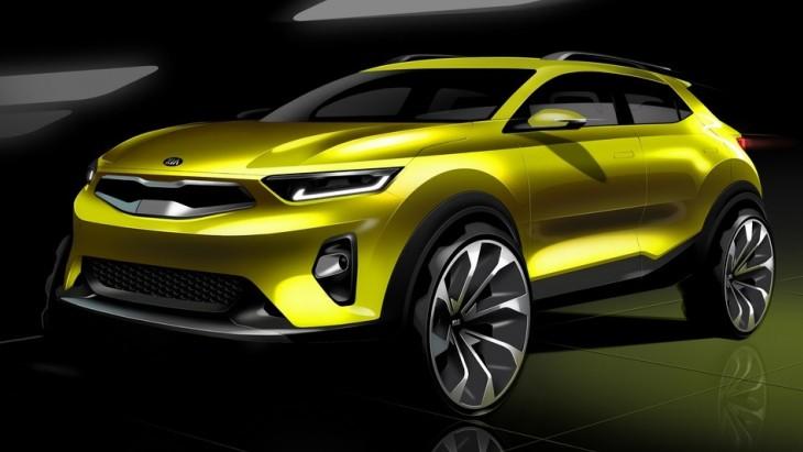 Новый компактный кроссовер KIA Stonic дебютировал на официальных скетчах