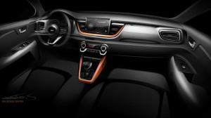Новый компактный кроссовер KIA Stonic дебютировал на официальных скетчах
