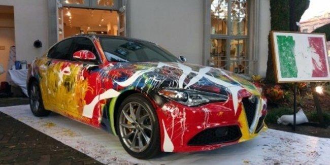 Разукрашенный Alfa Romeo Giulia оценили в 100 000 долларов