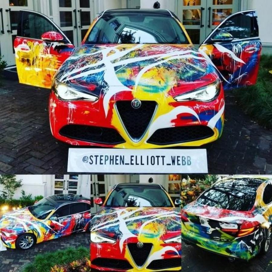 Разукрашенный Alfa Romeo Giulia оценили в 100 000 долларов