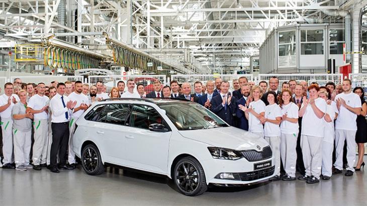 Двойной юбилей: Skoda выпустила 500-тысячную Fabia третьего поколения