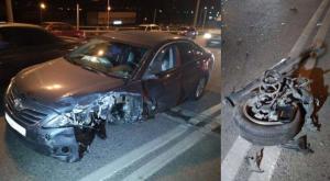 У Toyota Camry оторвало колесо, что привело к массовому ДТП в Алматы