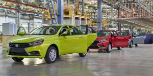 Выпуск легковых автомобилей в России увеличился на 20%
