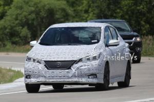 Электрокар Nissan Leaf нового поколения впервые замечен на тестах