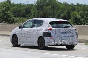 Электрокар Nissan Leaf нового поколения впервые замечен на тестах