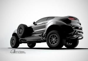 Для шейха сделали гигантский Ford Mustang на базе пикапа Ram