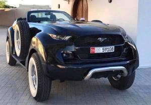 Для шейха сделали гигантский Ford Mustang на базе пикапа Ram