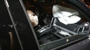 В Алматы столкнулись Porsche Cayenne, Camry, Mitsubishi и Yamaha
