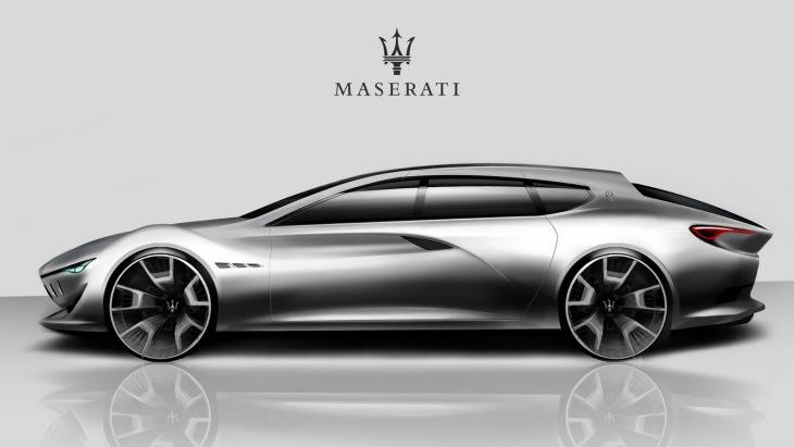 Художники нарисовали футуристичный универсал Maserati Sports Wagon Concept