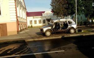 В Пинске патрульный автомобиль столкнулся с грузовиком: пострадали четыре человека
