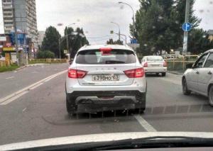 Серийная Lada Vesta SW Cross на дорогах Тольятти