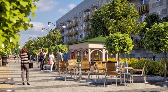 На нескольких улицах Алматы появилась новая уличная мебель
