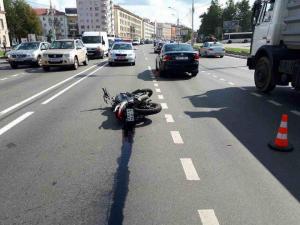 В Минске в ДТП пострадала 21-летняя девушка-мотоциклистка

