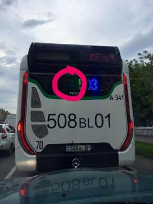 Когда заработают видеокамеры на автобусах, наблюдающие за нарушениями ПДД в Астане
