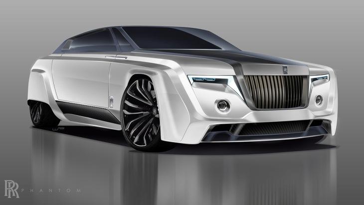 2050 Rolls-Royce Phantom: роскошный автомобиль будущего
