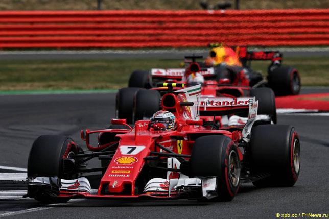 Проблемы с шинами помешали Ferrari в Сильверстоуне