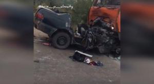 Автомобиль влетел в "КамАЗ" в Алматинской области: двое погибших