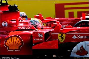 Весь первый ряд для Ferrari в Венгрии