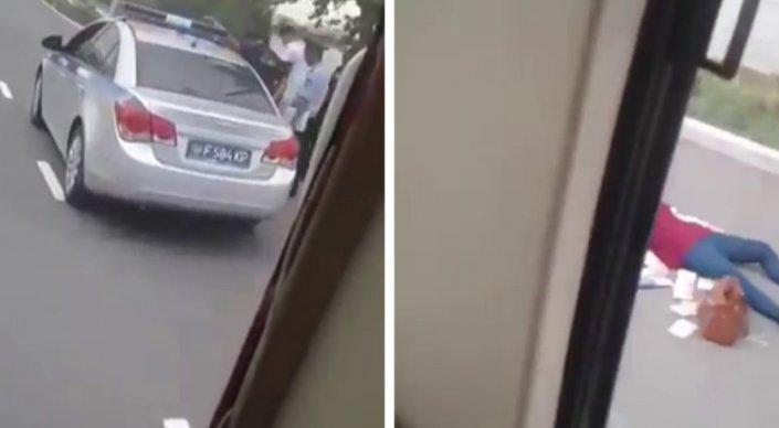 В Семее девушка выпала из машины во время полицейской погони и умерла