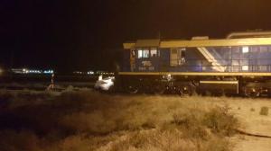 Тепловоз столкнулся с автомобилем в пригороде Актау