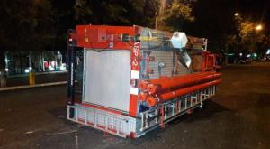 Пожарная машина перевернулась в Алматы