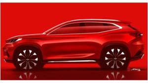 Скетчи нового флагманского кроссовера Chery