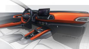 Скетчи нового флагманского кроссовера Chery