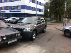 В Минске 11-летний мальчик за рулем кроссовера Mazda попал в ДТП