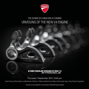 Новый двигатель Ducati V4 называется «Desmosedici Stradale»