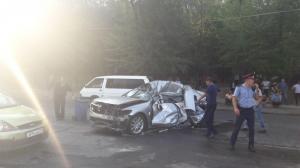 Крупное ДТП произошло в Айнабулаке, двое – в тяжелом состоянии