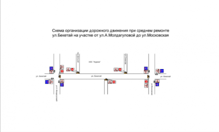 С 9 по 20 сентября перекроют движение по улице Бекетаева