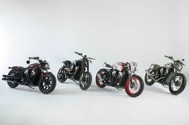 В Бруклине представила 3 кастом-байка Indian Scout Bobber