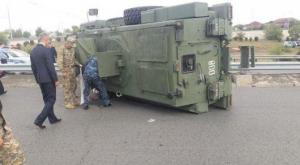 Боевая машина перевернулась в Семее: погиб солдат