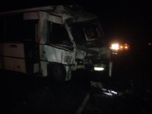 В Забайкалье столкнулись автобус и грузовик